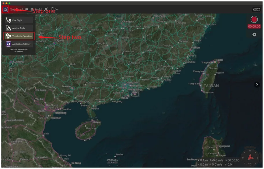 QGroundControl Vehicle Setup screen