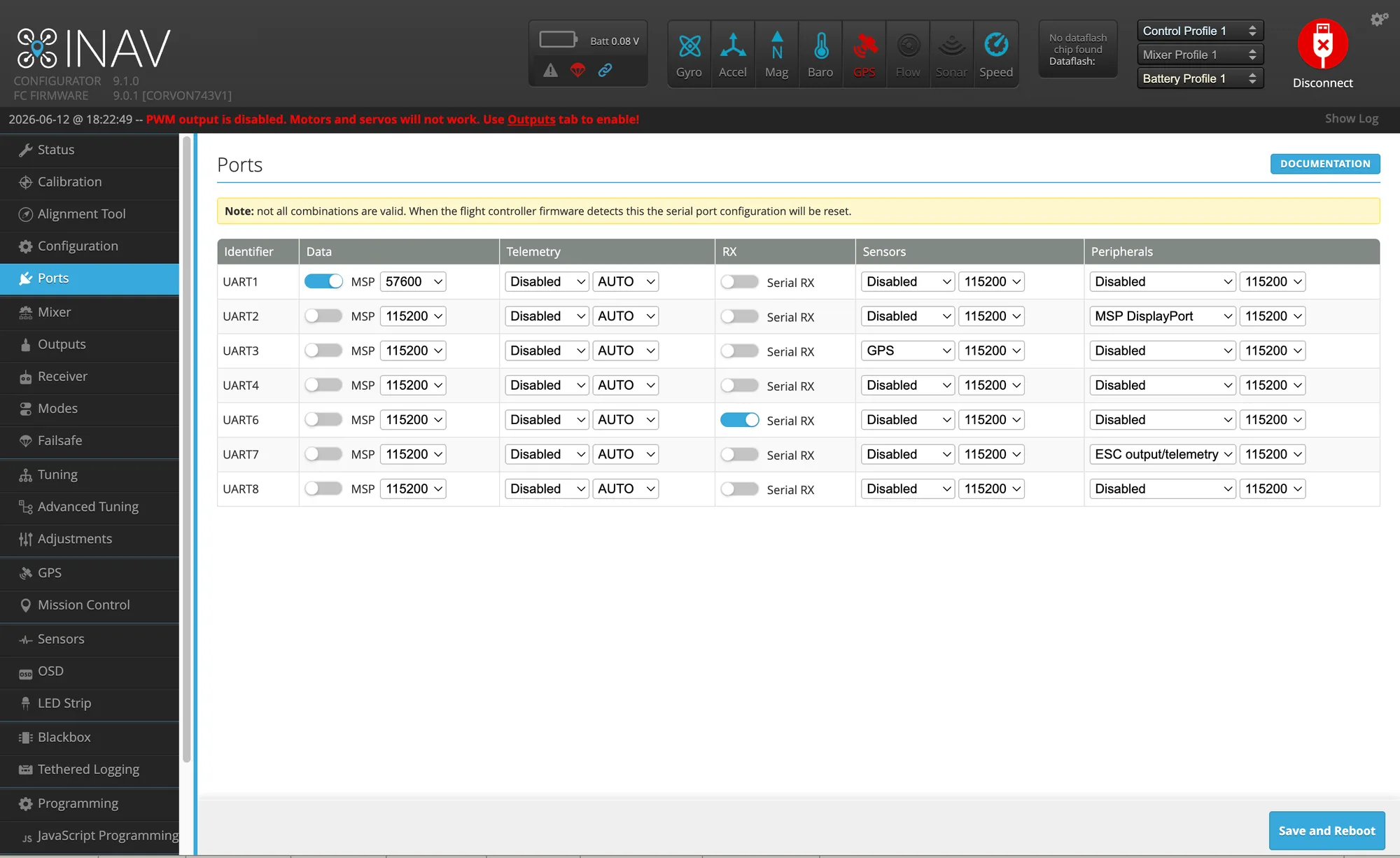 INAV basic tuning screenshot 4