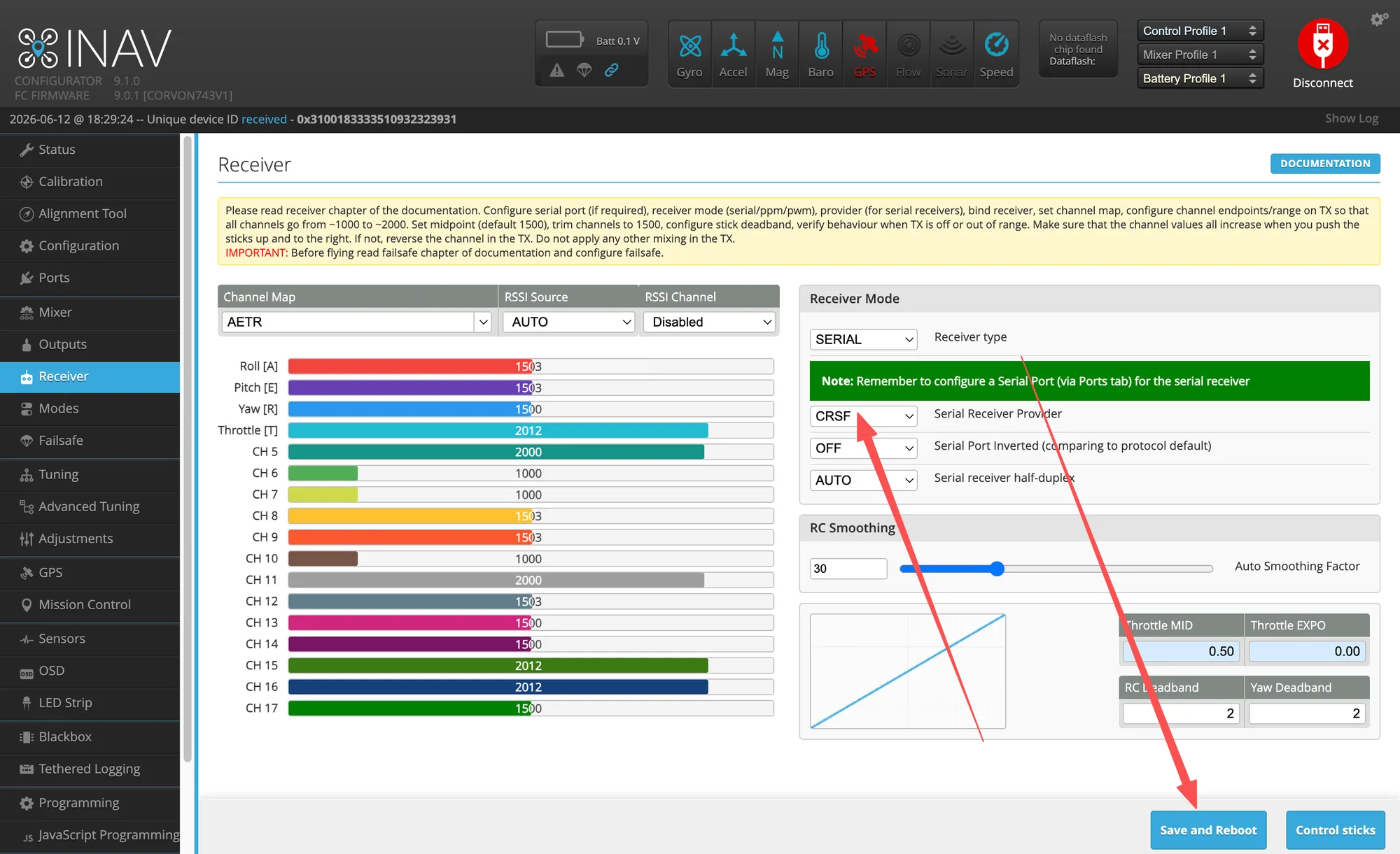 INAV basic tuning screenshot 5