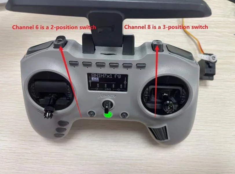 QGroundControl actuator testing slider