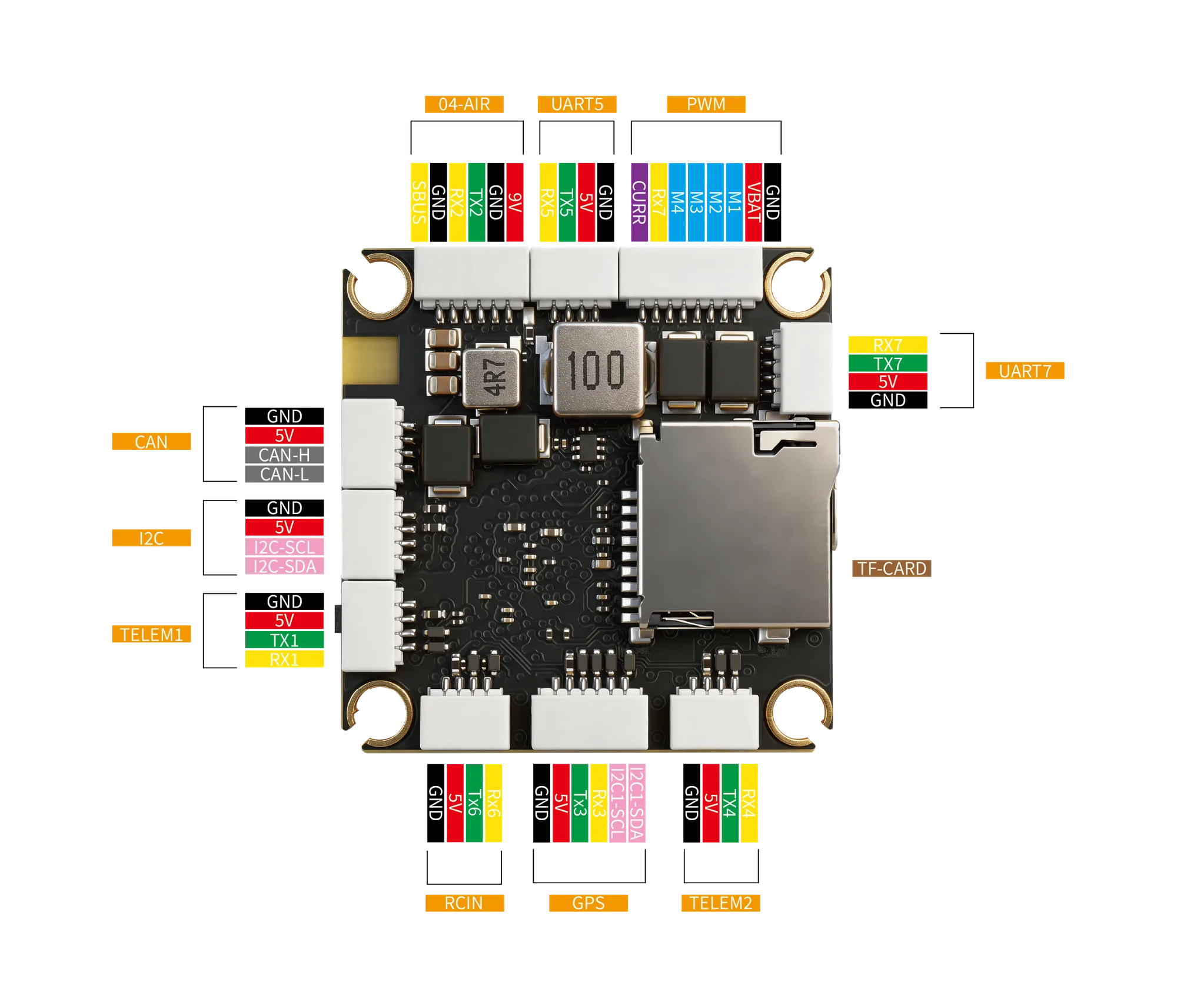 CORVON 743v2 — system wiring diagram (FPV)