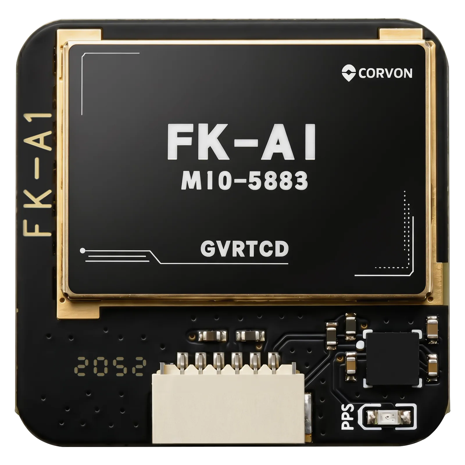 CORVON FK-A1 GNSS module — front PCB / connector face
