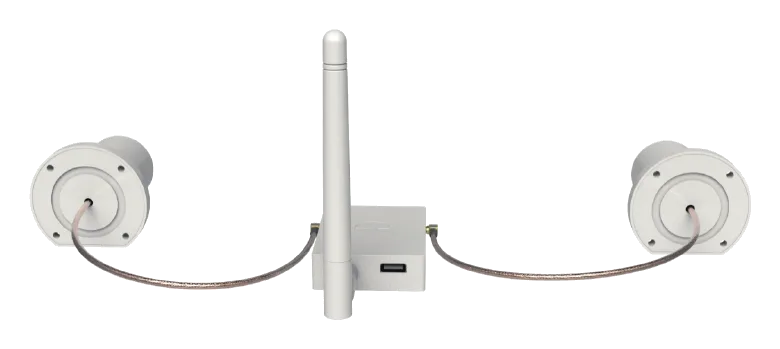 CORVON RTK-12-Rd dual-antenna rover — bottom view